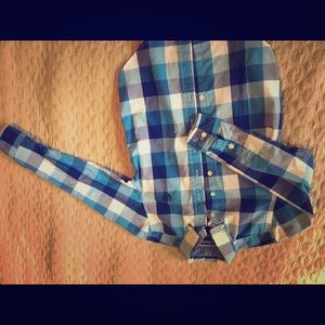 Chaps long sleeve boys button up